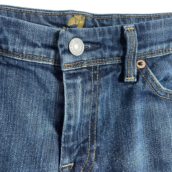 7 For All Mankind Flynt Ankle Bootcut Jeans in Medium Wash Size 29 - Picture 7 of 14